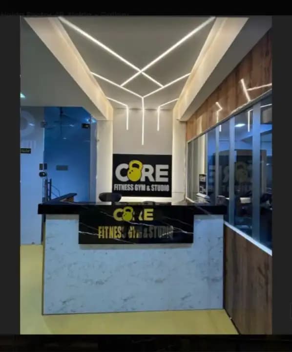 Core fitness gym studio training zone